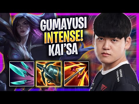 GUMAYUSI INTENSE GAME WITH KAI'SA! - T1 Gumayusi Plays Kai'sa ADC vs Lucian! | Season 2023