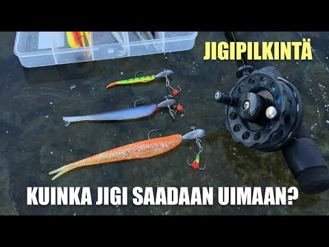Näin jigi saadaan uimaan jään alla - Jasu pilkki-jigipää - Eumer Fishing - Ahven - Kuha - Hauki