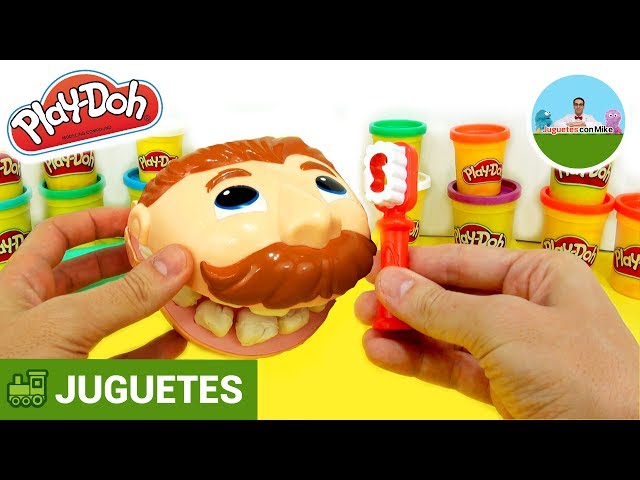 Vídeo relacionado con Play-Doh F1259 Juguete El Dentista Bromista, Niños a Partir 3 años, Plastilina No Tóxica, Colores Surtidos, 8 Botes, Manualidades Infantiles