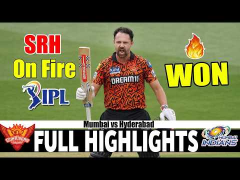 Mumbai Indians Vs Sunrisers Hyderabad | Full Highlights IPL 2026 Match 41 | MI Vs SRH Highlights