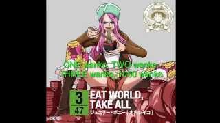 Jewelry Bonney (Reiko Kiuchi) - EAT WORLD, TAKE ALL (Lyrics) (Sub. español)