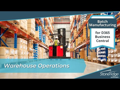 See video Business Central for Batch Manufacturing: Warehouse Operations