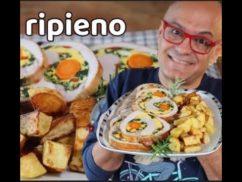 Arrosto Ripieno con la sua Salsa e le Patate