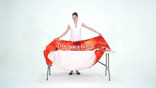 fitted table cloth 6ft Set up instruction video
