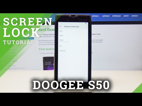 How to Change Lock Method in Doogee S50 - Choose Screen Protection Method