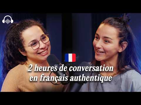 2 hours of Authentic French conversations with subtitles