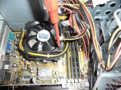 comment demonter ventilateur cpu