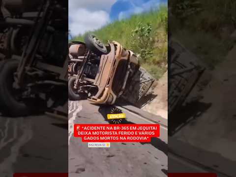 Acidente na BR-365 em Jequitaí MG. INSCREVA-SE
