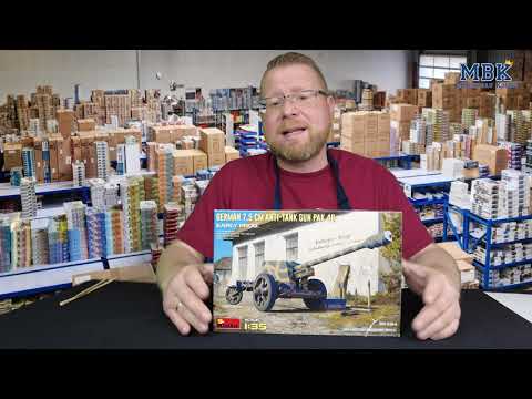 MBK unboxing #774 - 1:35 German 7,5 cm Anti Tank Gun PaK40 early prod. (MiniArt 35394)