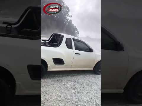 Chuva causa estragos em Castro-PR #oesteagora #granizo #chuva #castro  #noticias #missal