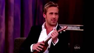 Ryan Gosling funny playing ukulele