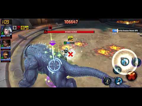 T1 Luna Snow Extreme Mode Alliance Battle 159k [1st Attempt+No ignore dodge] - Marvel Future Fight