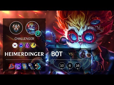 Heimerdinger Bot vs Aphelios - KR Challenger Patch 10.5