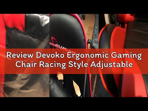 Review Devoko Ergonomic Gaming Chair Racing Style Adjustable Height High Back PC Computer Chair with