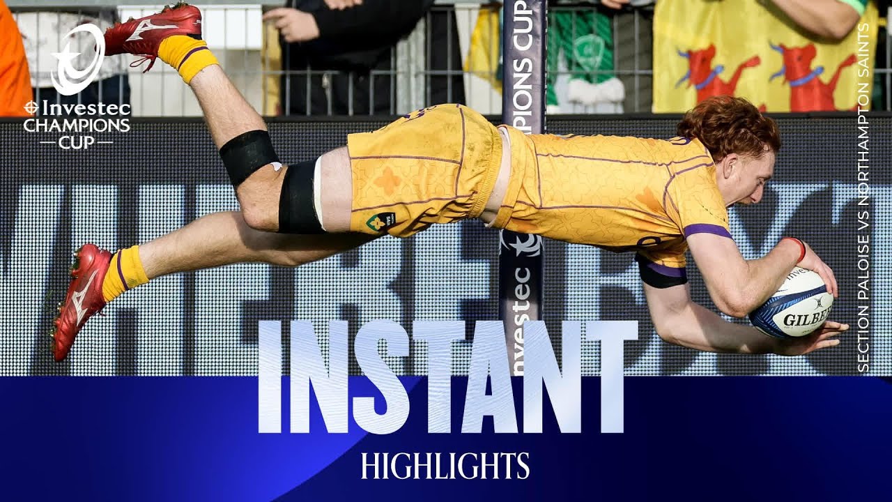 Instant Highlights - Section Paloise v Northampton Saints | Investec Champions Cup 2025/26