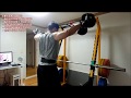 190802_밀리터리프레스 61kg 3X10/스컬크러셔 30kg 3X10 외