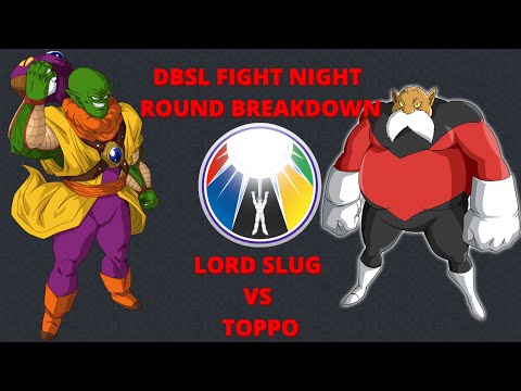 DBSL Fight Night - Lord Slug vs Toppo (Dragon Ball Super Card Game Round Breakdown #2)