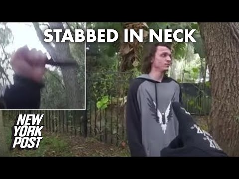 Police bodycam shows moment Florida deputy is stabbed in neck by suspect | New York Post