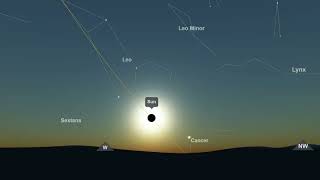 Total Solar Eclipse - August 12 (Night Sky Animation)