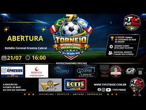 O FUTURO DO FUTEBOL COMEÇA AQUI!  - 7º Torneio Internacional de Santa Rita do Sapucai - ABERTURA