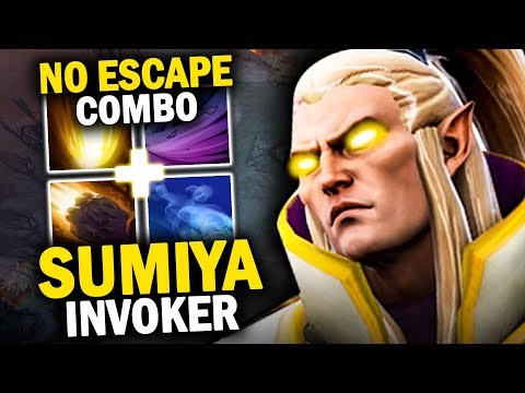 Epic Gamplay Sumiya Invoker 12mins Aghnim's Scepter | NO ESCAPE COMBO - Dota 2 Invoker 7.20d