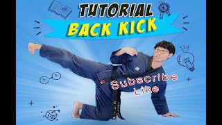 Edmonton Taegeuk Taekwondo back kick tutorial(Edmonton martial arts school)