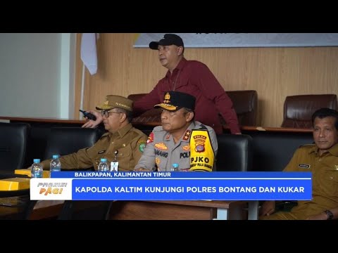 KAPOLDA KALTIM TINJAU GUDANG LOGISTIK PEMILU KOTA BONTANG