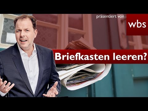 Wie oft muss man den eigenen Briefkasten leeren? | Rechtsanwalt Christian Solmecke
