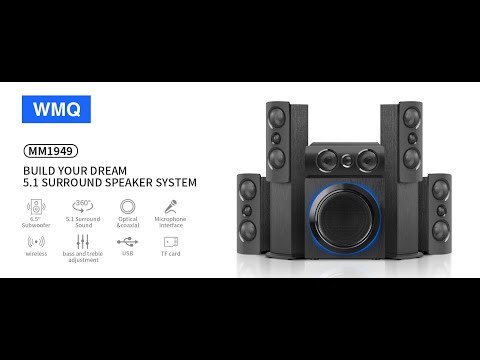 Why you choose WMQ 5.1 Surround Sound Speaker System with 6.5" Subwoofer Stereo❓