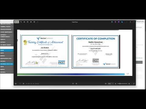 How to add Licenses for Vector Content Certificates in Training Tracker