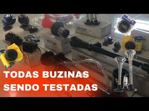 Testando várias  Buzinas a Ar, Caracol, vem escutar