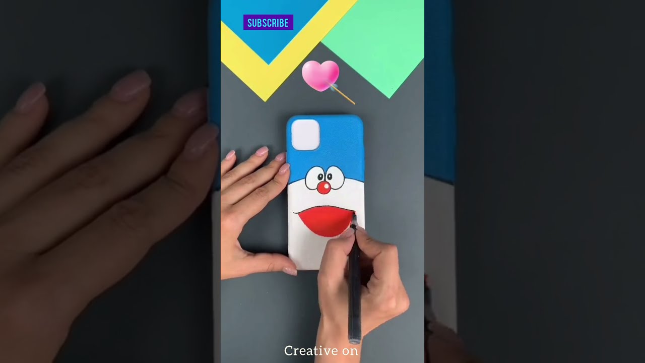 How To Make Cute Mobile Cover #drawing #painting #art