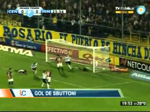 Gol Franco Sbuttoni - Rosario Central 2-2 Independiente Mdz.