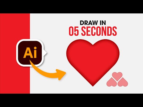 Illustrator Tutorial Draw Heart in 5 Seconds