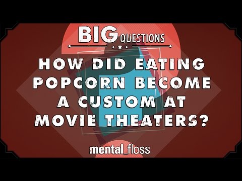 長知識！為什麼在電影院一定要吃爆米花？(How did eating popcorn become a custom at movie theaters?)