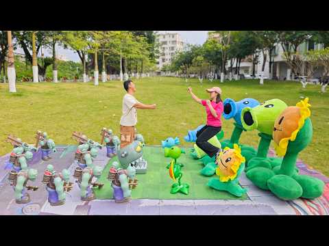 PLANTS VS ZOMBIES :SMALL、MEDIUM AND BIG PLANT BATTLE (PLANTS TRIO).