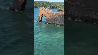 preview picture of video 'Sea lion rock formation Thunder Bay'