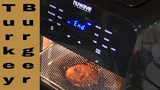 Turkey Burgers from Frozen, NuWave Brio 14Q Digital Air Fryer Oven