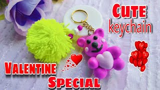 Valentine Special Keychain ❤️! Cute Gift Idea's! #diy #valentinesday #craft #video
