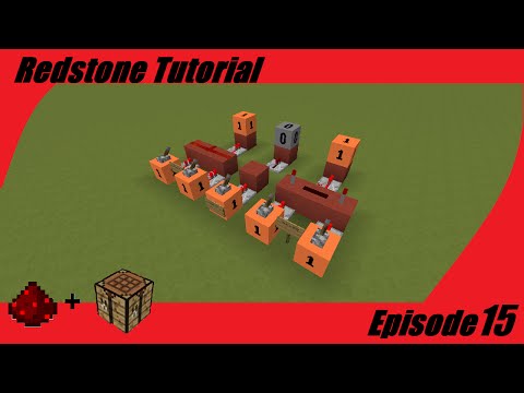 Crafting Redstone - Minecraft Redstone - Logic Gate Combinations - Tutorial 15