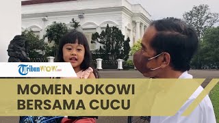 Momen Jokowi Bersama Cucunya Sedah Mirah Nasution Bersepeda dan Menyanyikan Lagu 'Hari Merdeka'