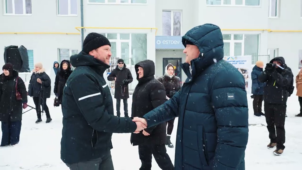 Openings of a bomb shelter in Zhytomyr and social housing for IDP's in Ovruch