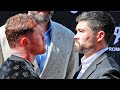 TENSIONS RISE AS CANELO HAS INTENSE FACE TO FACE WITH JOHN RYDER IN SAN DIEGO