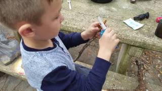 A Boys First Knife. Leatherman Leap. Teaching my son safe and effective knife handling techniques