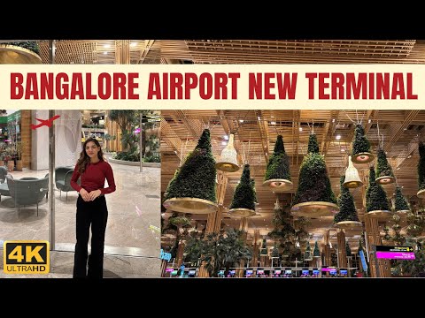✈️ Bangalore Airport Terminal 2 Complete Tour | Lounges,Shops and Beautiful Architecture | VLOG 🛍️✨