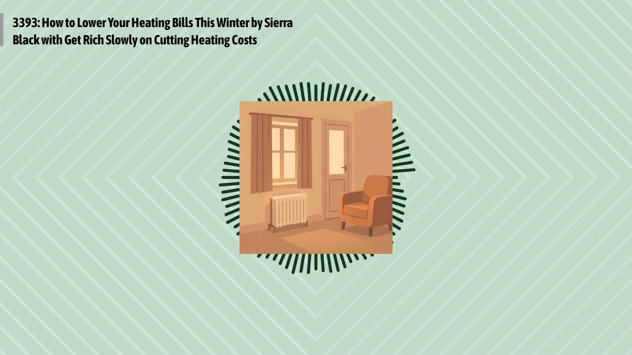 3393: How to Lower Your Heating Bills This Winter by Sierra Black with Get Rich Slowly on...