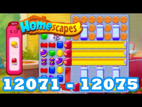 Homescapes Level 12071 - 12075 HD 3 - match puzzle Gameplay | android | IOS | 12072 | 12073 | 12074
