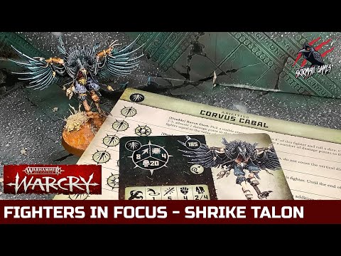 SHRIKE TALON - WARCRY FIGHTERS IN FOCUS #1 - Corvus Cabal Warhammer Warcry Warband Cards & Abilities