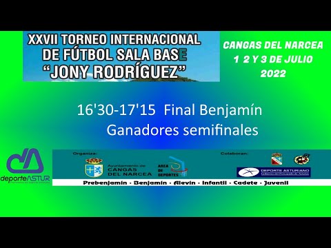Final Benjamín Rivas Atlantis- S.D Narcea TORNEO  INT. FÚTBOL  SALA  BASE JONY  RODRÍGUEZ