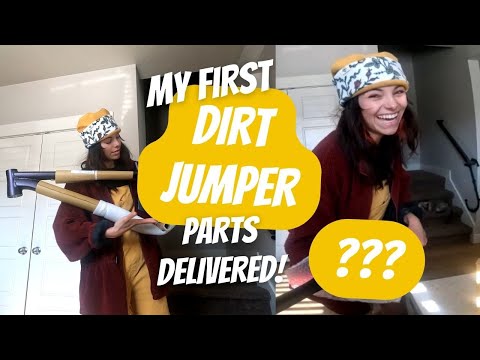 I'm Building A Dirt Jumper! - Vloguary Day 2 - Unboxing Bike Parts and Sewing Hats!